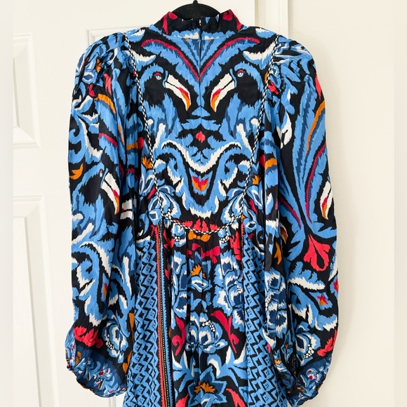 Farm Rio Printed Dolman Sleeve Kaftan Maxi Dress, Size S/M - Picture 14 of 16